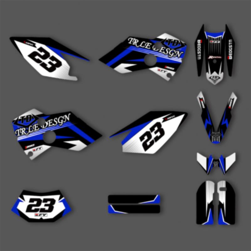 PowerZone Наборы графических наклеек и стикеров Для HUSABERG TE250 300 2001 2002 2003 2004 2005 FE 390 450 570