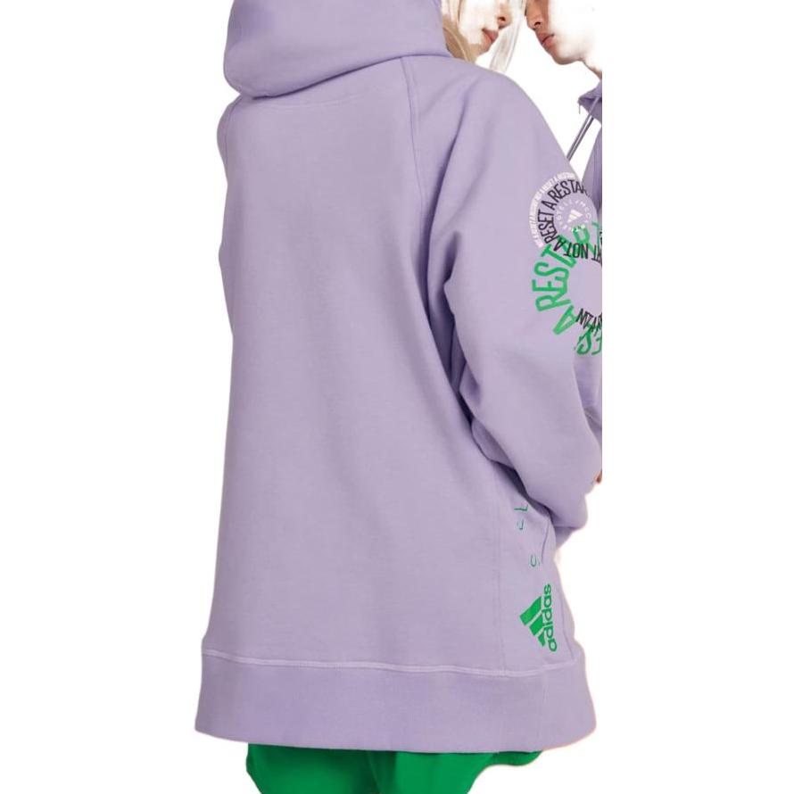 Adidas FW22 Однотонная толстовка с логотипом на шнурке и молнии Женские топы Фиолетовый IB5900