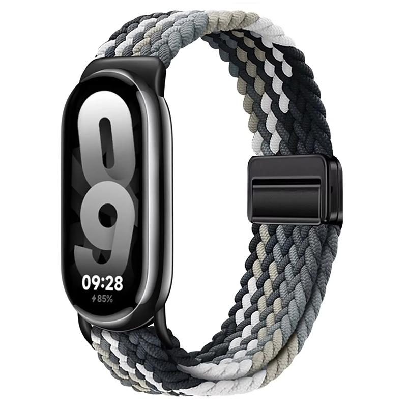 Для Xiaomi Mi Band 10 ремешок Аксессуары дышащий нейлон Магнитный плетеный Браслет ремень pulseira correas для Xiaomi Mi band 9 8