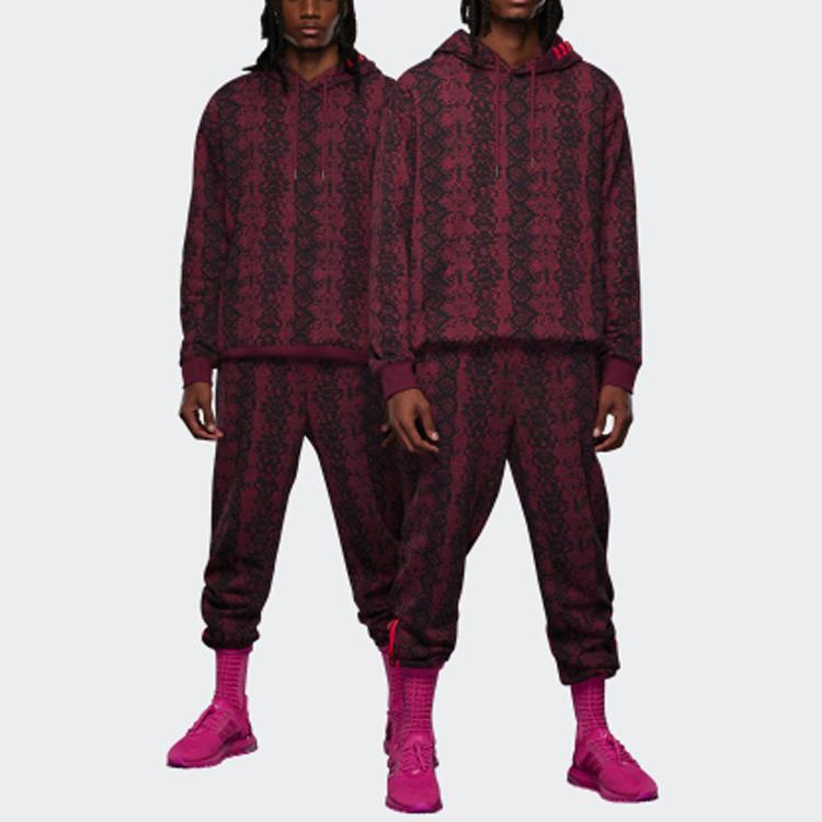 Adidas Джоггеры унисекс со змеиным принтом X Ivy Park Вишнево-красный HI1976