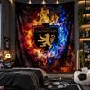 Wall Hanging Tapestry Lyon FC Print Cloth for Living Room Bedroom Home Decor