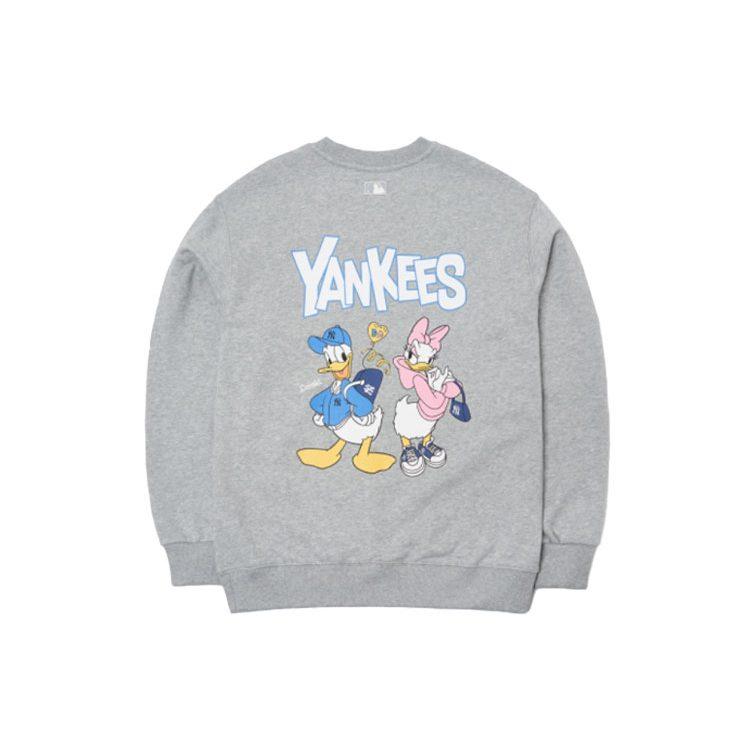 MLB X Disney MLB X Disney Совместная коллекция Свитшоты Унисекс Серый Круглый вырез Средняя плотность 3AMTD1114-50MGS