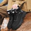Fashion Winter Boots Trendy Men High Top Ankle Boots Luxury British Workwear Short Boots Fashion Thick Soled Warm Casual Cotton Shoes