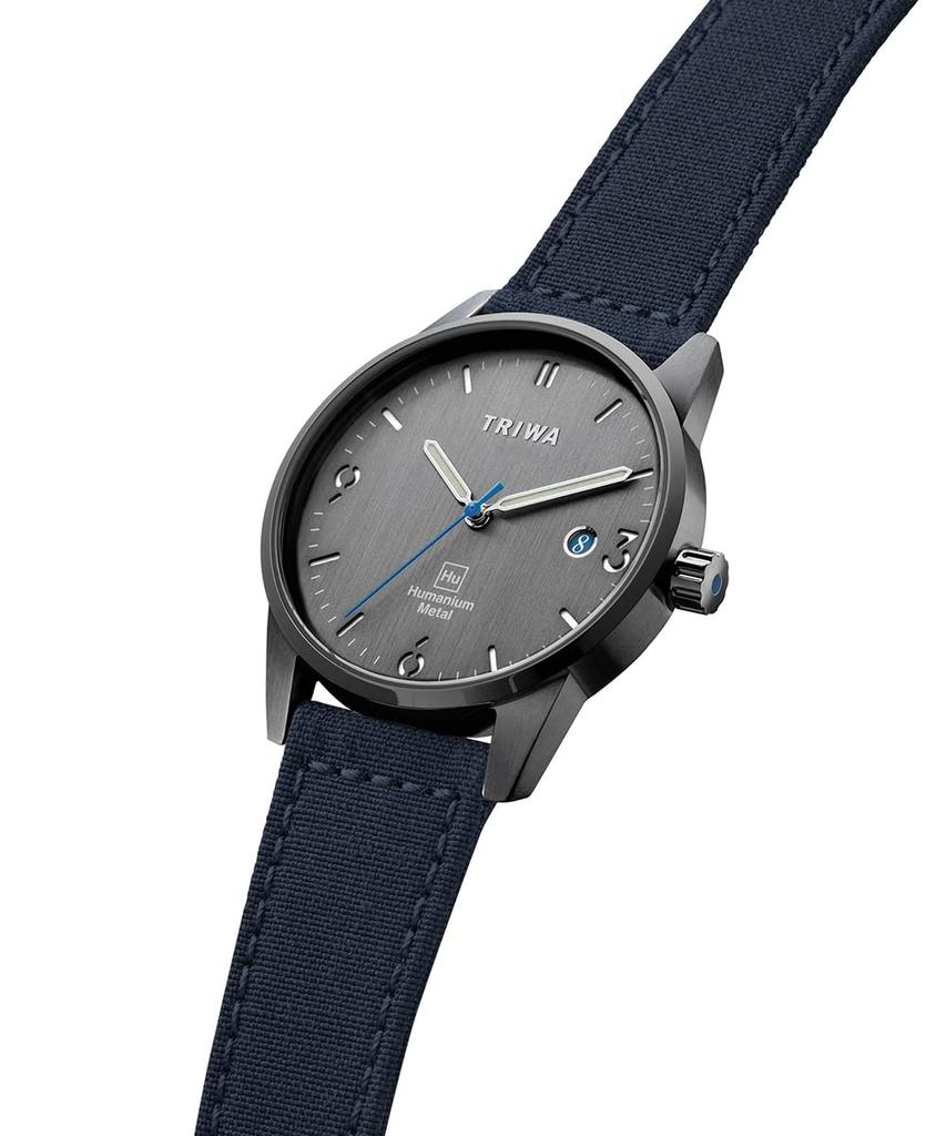 Часы TRIWA HUMANIUM TIME FOR PIECE Ремень из переработанного холста, регулярный импорт, Швеция, скандинавский дизайн, мужские и женские (унисекс) HU39GB-CL080701