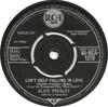 7-дюймовая пластинка ELVIS PRESLEY, THE JORDANAIRES - Can't Help Falling In Love 45RCA1270 RCA 1962 UK Рок Б/У