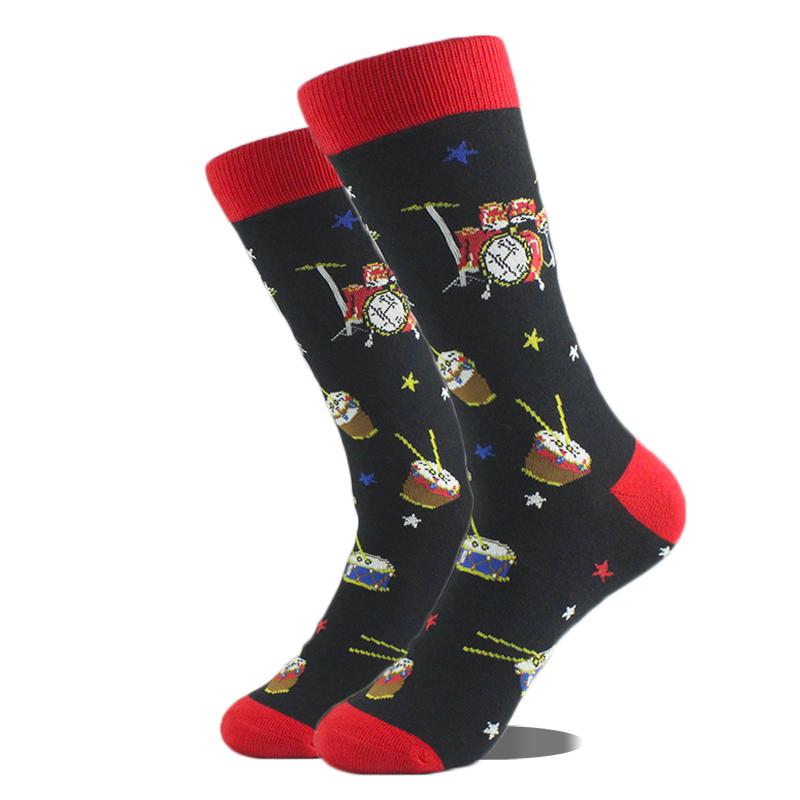 Happy Design Funny Socks Men Unisex Sheep Beer Dinosaur Pattern Sokken Divertidos Jacquard Calcetines Unisex Hip Hop Skateboard