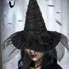 Black Large Pointed Black Hat For Adults And Teenagers Stand Out At Halloween Parties Witches Hat