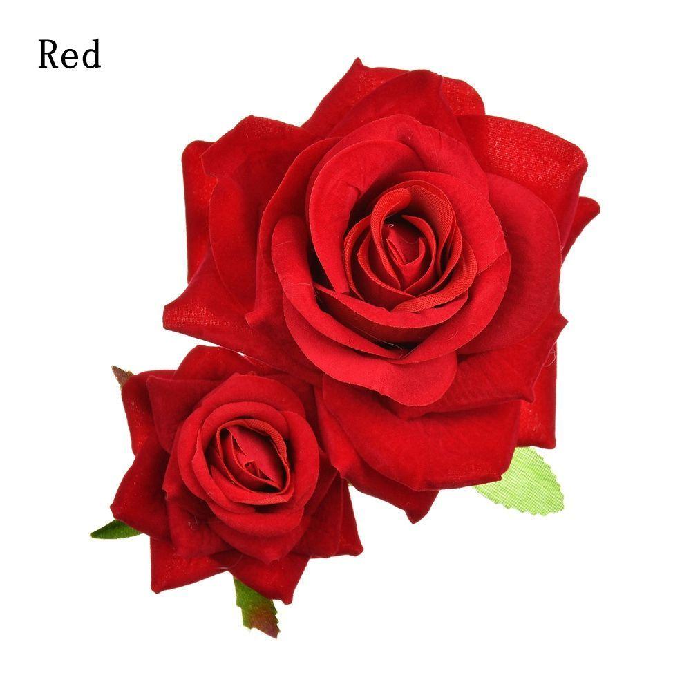 Свадебные аксессуары ручной работы, свадебная заколка для волос с цветком, двойная заколка для волос с розой, украшения для волос подружки невесты