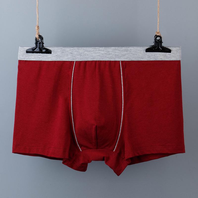 Мужское бесшовное 3D хлопковое нижнее белье больших размеров - Дышащее и удобное, дизайн с четырьмя углами