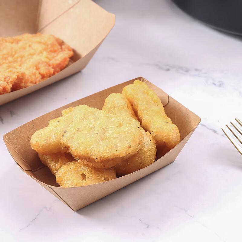 Disposable Kraft Paper Food Boat Trays
