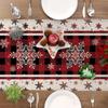 Merry Christmas Xmas Tablecloth Printed Table Cover New Year Table Flag  Home Party Decor