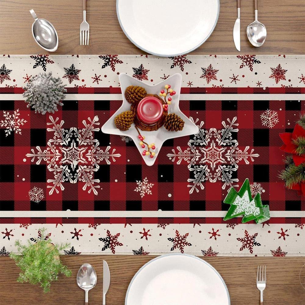 Merry Christmas Xmas Tablecloth Printed Table Cover New Year Table Flag Home Party Decor