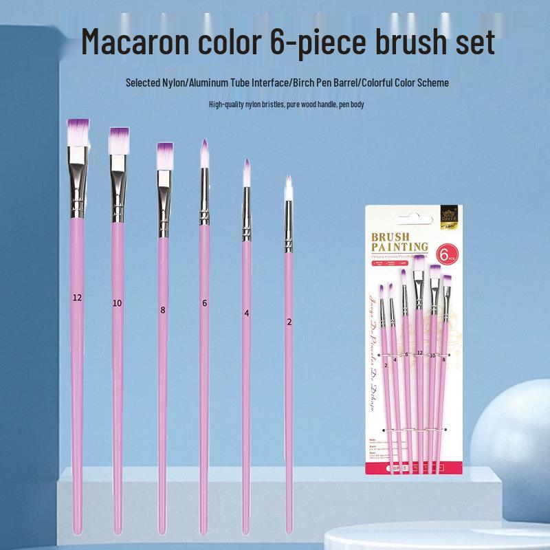 Macaron Color 5-Piece Children's Watercolor Brush & Pen Set