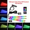 Car LED Lights Interior Lights with App/Remote Control RGB Lights Music Mode LED Lights for Car Interior Atmosphere Light Strip