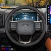 Высококачественная кожаная оплетка на руль автомобиля для Haval H9 2015 2016 2017 2018      2024 2025 Стайлинг