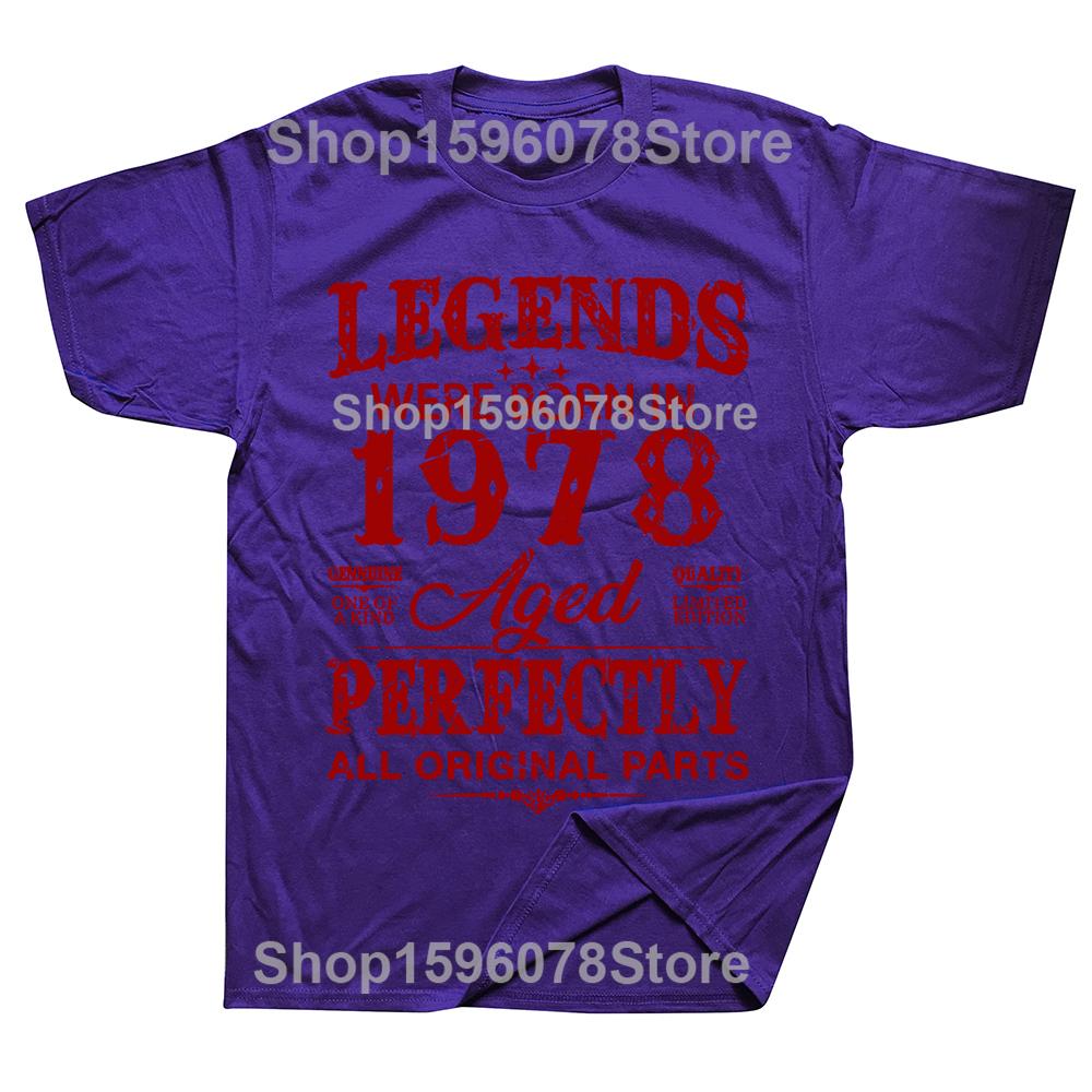 Novelty Vintage 1978 Funny 47 Years Old 47th Tee Tops Round Neck Short-Sleeve Fashion Tshirt Clothing Casual Basic T-shirts