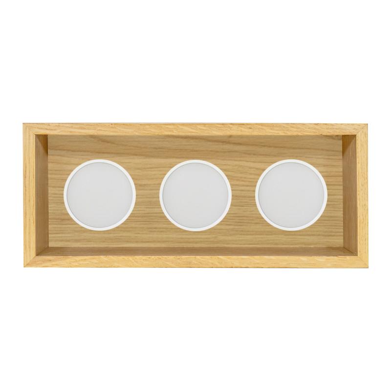 Oak ceiling lamp 27x10 cm
