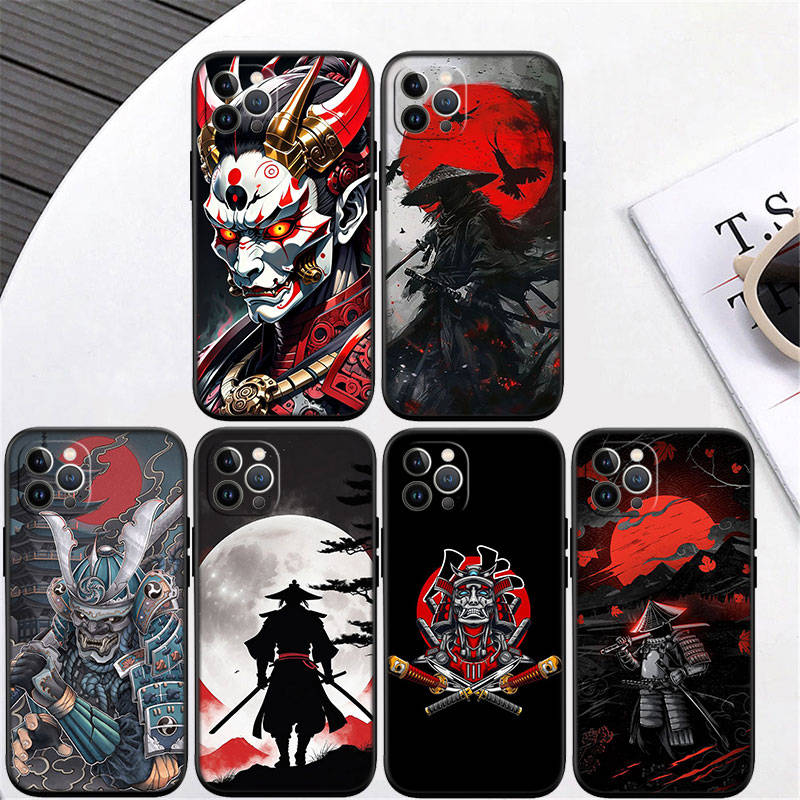 Чехол для телефона ED26 Japan Samurai для iPhone 6 6s 7 8 11 12 13 14 15 XS Pro Max XR X SE Samsung S20 S21 S22 S23 S24 FE Ultra Plus Lite S21S A55