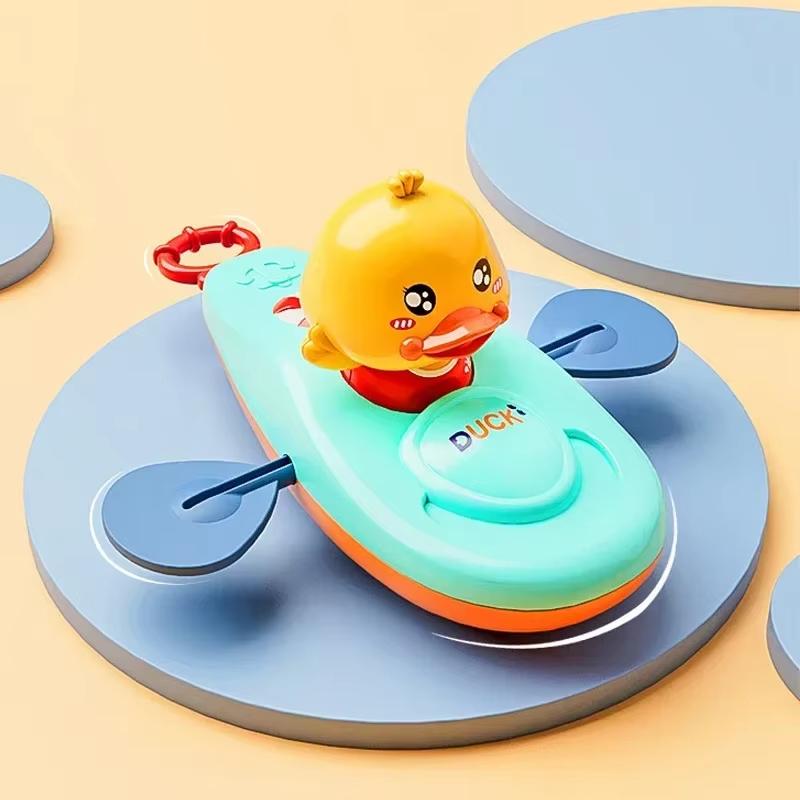 1 шт. Маленький Желтый Утенок Игрушка Каяк Игрушка для Бассейна Ванной Игрушка для Купания Малыша Игрушки для Душа Плавания Водные Игрушки для Детей Подарок