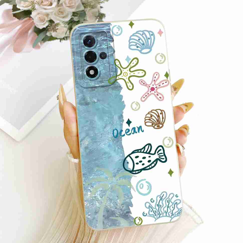 Чехол для Oppo A93s 5G Модный Мультяшный Принт Мягкая Силиконовая Задняя Крышка Для Oppo A93s 5G PFGM00 Ударопрочные Чехлы для Телефона