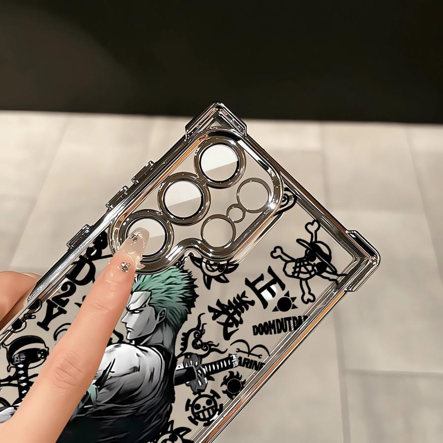 Phone Case for Samsung Galaxy S23 s24fe S25 Ultra S20 FE S21FE s24ultra S24 S22 Ultra S25 Plus Clear Cover Anime Ones Pieces