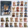 2026 Dog-Themed Christmas Advent Calendar Acrylic Blind Box Gift Kids Adults Decorative Hanging Ornament