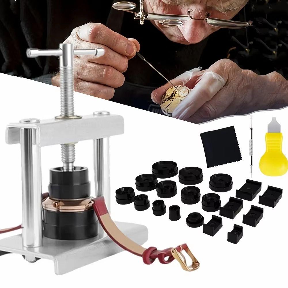 Metal Construction Watch Repair Tools Ear Punch Tool Back Cover Presser Watchmaker Use