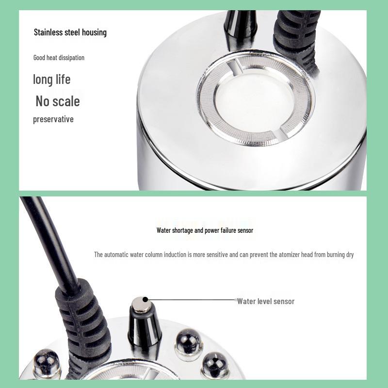 Ultrasonic Atomizer for Fish Tank & Bonsai - Fog Humidifier for Bedrooms