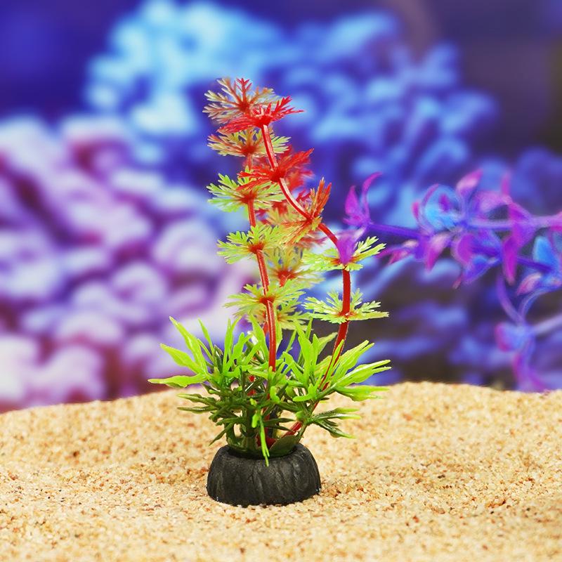 Aquarium Decor: Artificial Plants & Flowers for Fish Tank Landscaping (10-4 Series)