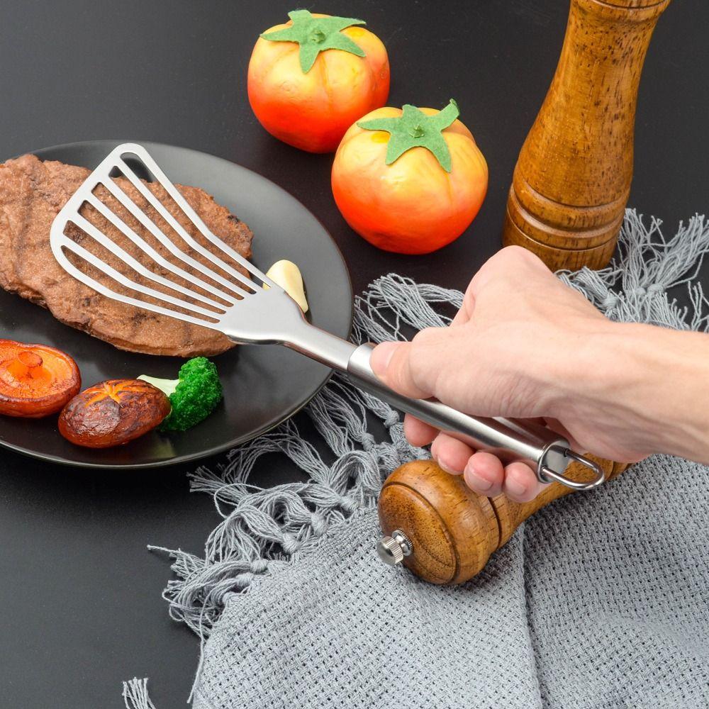 Slotted Steak Spatula Stainless Steel Pancake Shovel Cooking Utensil Fish Turner Kitchen
