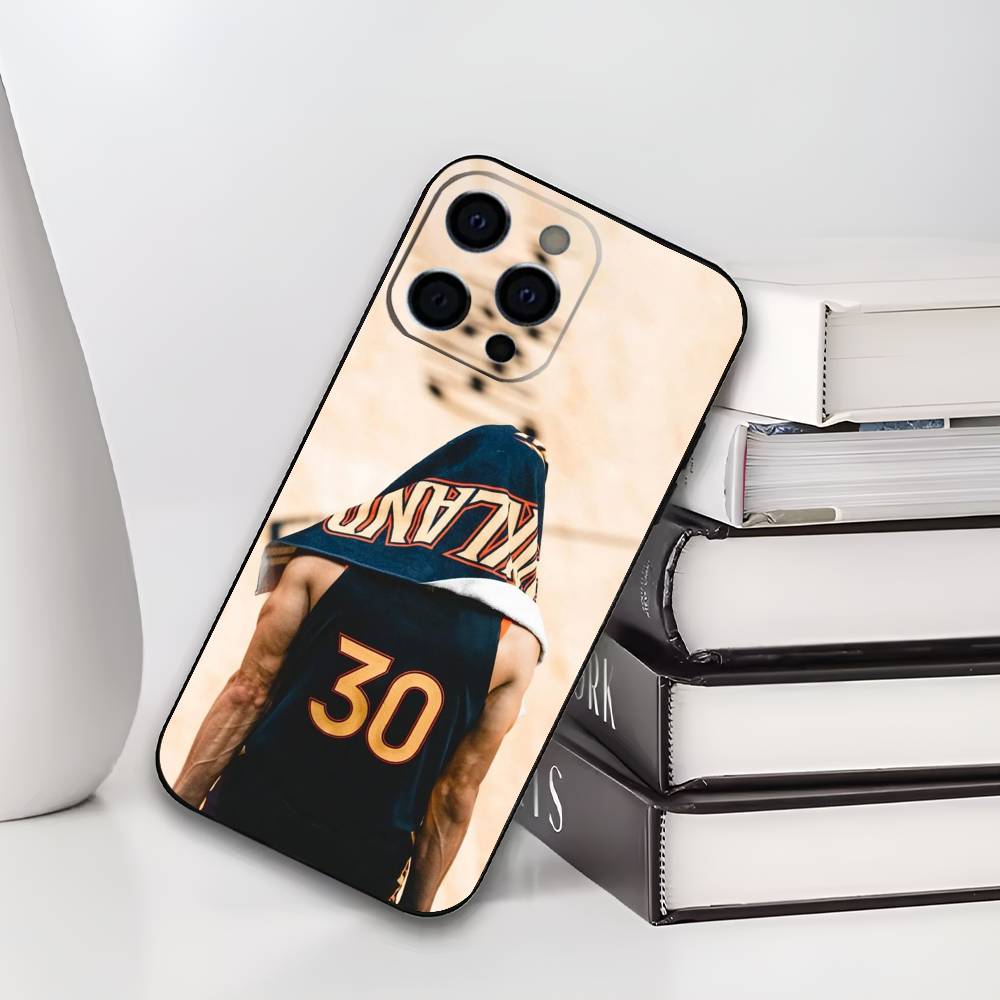 Чехол для телефона Basketball S-Stephen C-Curry для iPhone 17,16,15,14,13,12,11 Plus,Pro Max,XS,Мягкий черный чехол