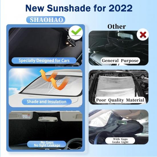 SHAOHAO for 2024 Lexus RX 350 Windshield Sun Shade 2023 2024 RX350 Car Window Shades, for 2023 2024 Lexus RX 350 350h 450h 500h Car Sun Shade