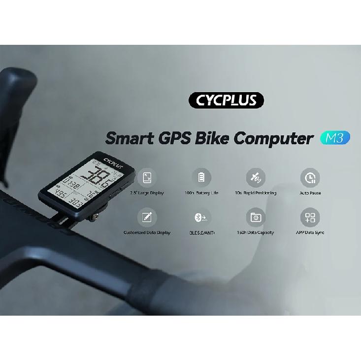 CYCPLUS M3 GPS Велокомпьютер Велоспорт Велосипедные Аксессуары Беспроводной ANT+ BLE 5.0 Водонепроницаемый Спидометр Велосипеды Езда Одометр