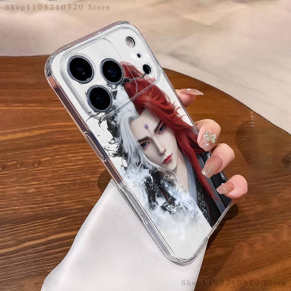 Чехол для телефона Renegade Immortal Xian Ni для iPhone 16,15,17,12,13,14,11 Max,Pro,Plus,X,XS,XR,SE4,E Mini Прозрачная крышка