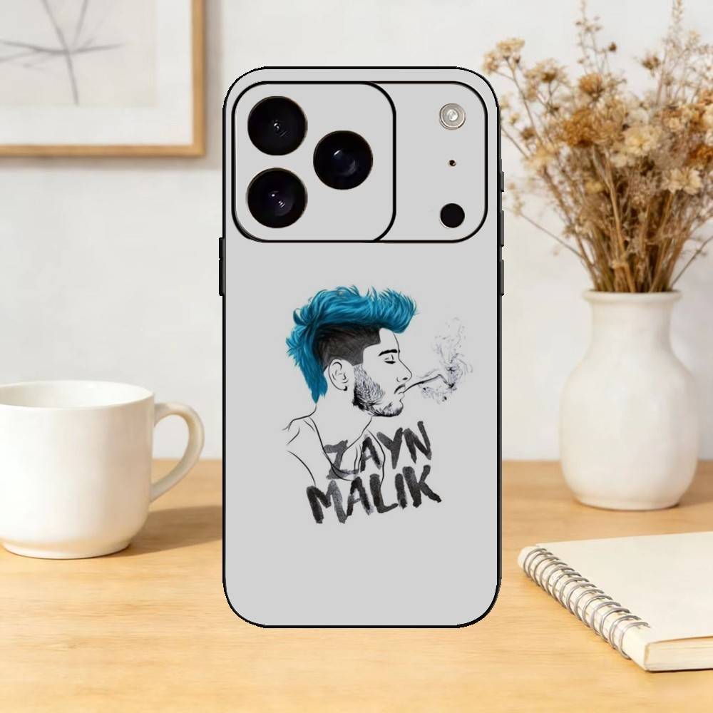 Чехол для телефона singer Z-Zayn M-Malik Mind of Mine для iPhone 17,16,15,14,13,12,11 Plus,Pro Max,SE4 Мягкий силиконовый черный чехол