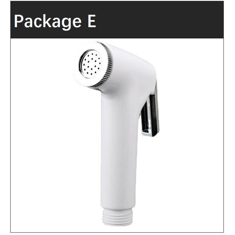 Protable ABS Plastic Toilet Sprayer Nozzle Shower Head White Black Hand Bathroom WC Bidet Faucet Spray Self Cleaning Pet Wash