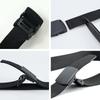 [Getrays] Set of 2 Men's Nylon Belt, Lightweight Durable Elastic Belt Tactical Belt, Non-metallic Plastic Buckle Adjustable Work Belt Sports Military