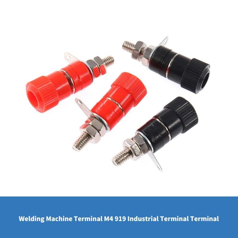 50Pcs Electrical Connectors Terminals 4mm Banana Plug Socket Binding Posts Terminals for Amplifier 4mm Terminals Connectors