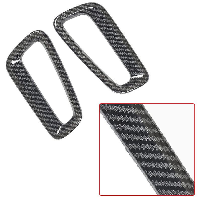 2pcs For Honda Civic 11th Gen - Carbon Fiber Look/ Red Dashboard Airvent Trim Covers Car Styling Interior Accessories