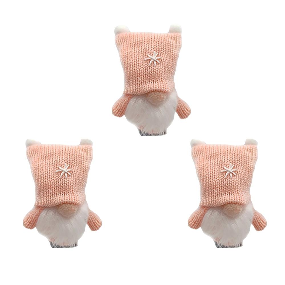 3 шт. Рождественский мини-подвеска в виде гнома в скандинавском стиле, мягкая безликая подвеска в виде Рудольфа, милая фигурка эльфа-гнома на Новый год