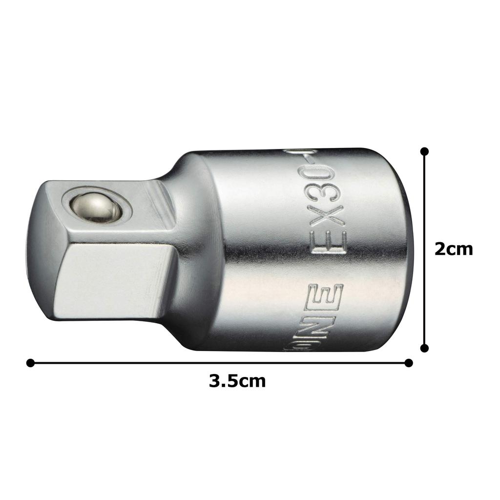 TONE Extension Bar Drive Angle Total Length 32mm HPEX30-032 9.5mm (3/8")