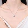 D Color 100% Real Moissanite Necklace for Women 1ct Classic Sparkling Diamond Pendant S925 Sterling Silver Birthday Gift