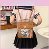 Japanese Solid Style Color Backpack Outdoor Large Capacity Itabag Transparent