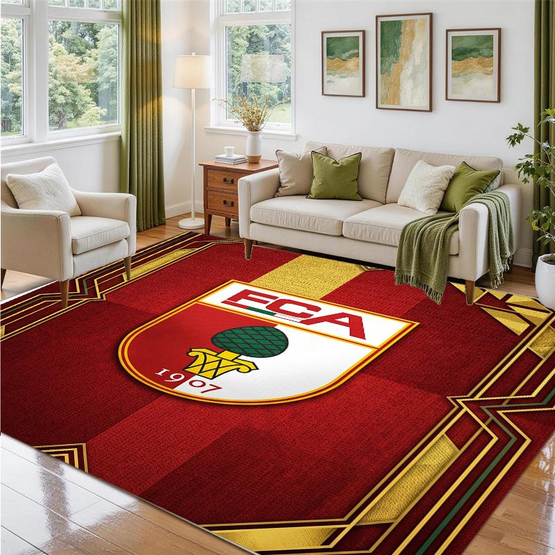 Коврик FC Augsburg FC Design из Кристального Велюра Мягкий Декоративный Коврик для Спальни Входа