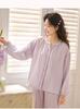 Xianyin Women's Loose Long-Sleeved Long Pants Home Wear Casual Suit Embroidery