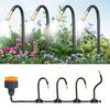 10M/15M Garden Irrigation System Irrigation Hose with 360-Degree Bendable Nozzles Quick Connect Drip Irrigation System for Greenhouse Lawn Watering