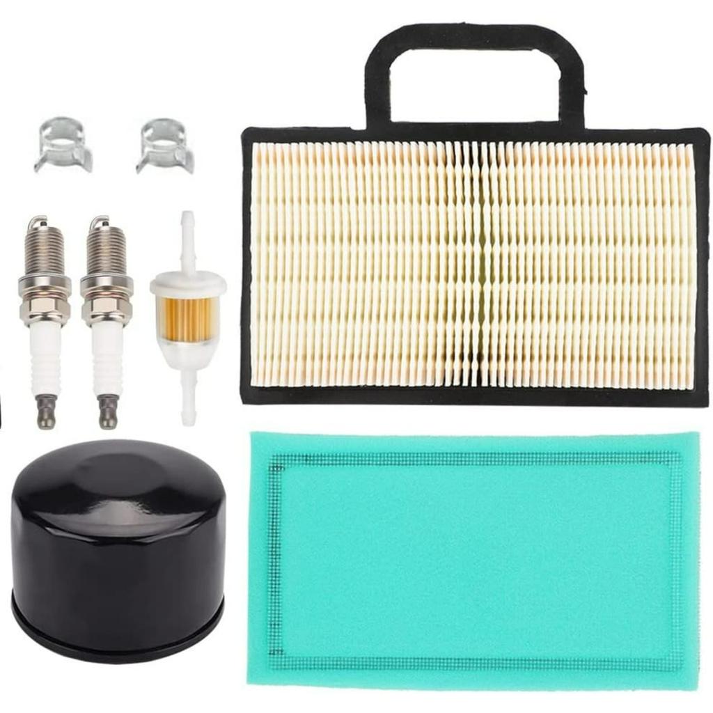 Air Filter with Tune Up Maintenance Service Filter Kit for 695091 698754 273638S GY20575 MIU11286 JD L120 L111 L118 LA130 V-Twins Lawn Mower Tractor