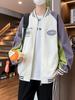 Men's Teen Baseball Jacket - Stylish Spring/Autumn Coat for High School Students and Big Boy Menswear.