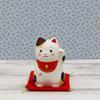 Yakushi Kiln Lucky Cat Удачи Удачи (Майк, Средний) (с печатью)
