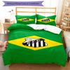 Powerful Football Crest Design Printed Pattern Duvet Cover Set – includes 1 duvet cover and 2 matching pillowcases Bedroom decor Christmas gifts